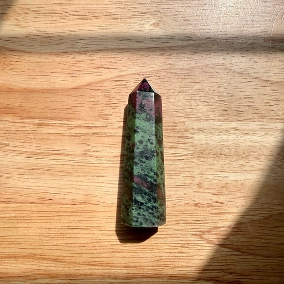 Ruby Zoisite Crystal Point Tower - Picture 3 of 3